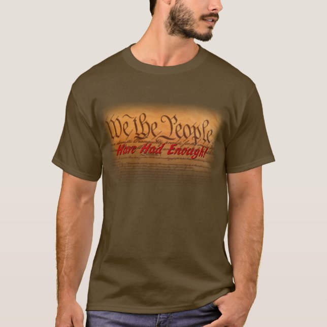 Vi folket har haft nog tee shirt (Framsida)