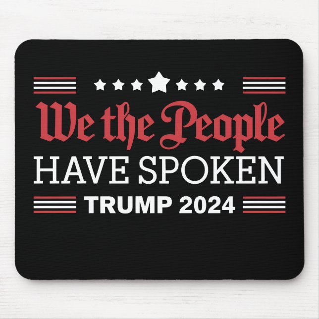 Vi Folket Har Talat Trump 2024 Musmatta (Framsidan)