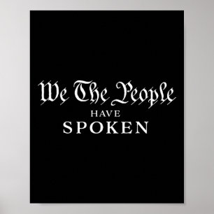 Vi Folket Har Talat Vunnit Trump Vinner Trump Ina Poster