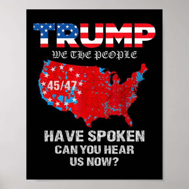 Vi Folket Har Talt Tee Usa Val 2024 Re Poster (Framsidan)