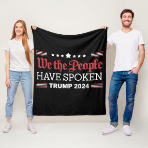Vi Folket Har Talt Trump 2024 Fleecefilt