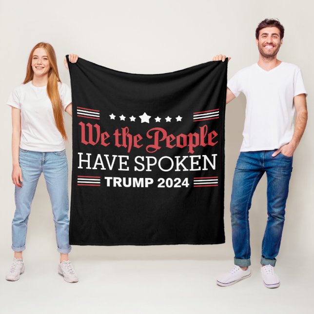 Vi Folket Har Talt Trump 2024 Fleecefilt (På plats)