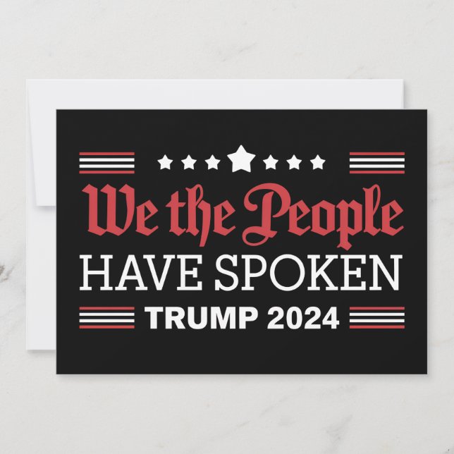 Vi Folket Har Talt Trump 2024 Inbjudningar (Framsida)