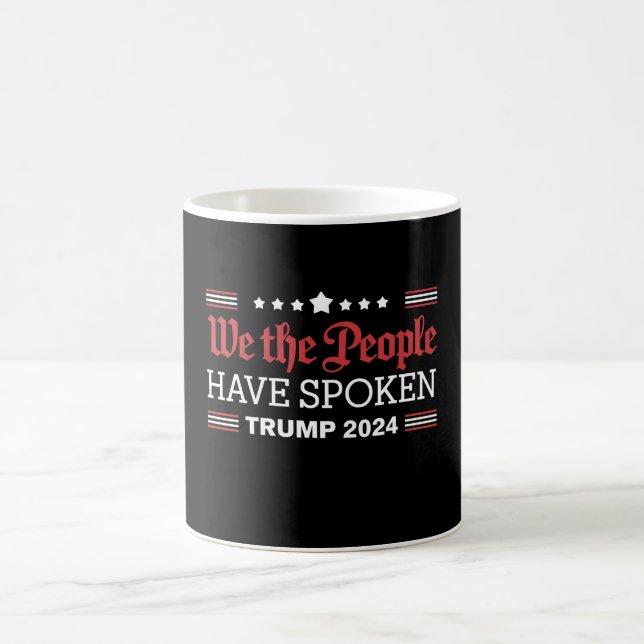 Vi Folket Har Talt Trump 2024 Kaffemugg (Center)