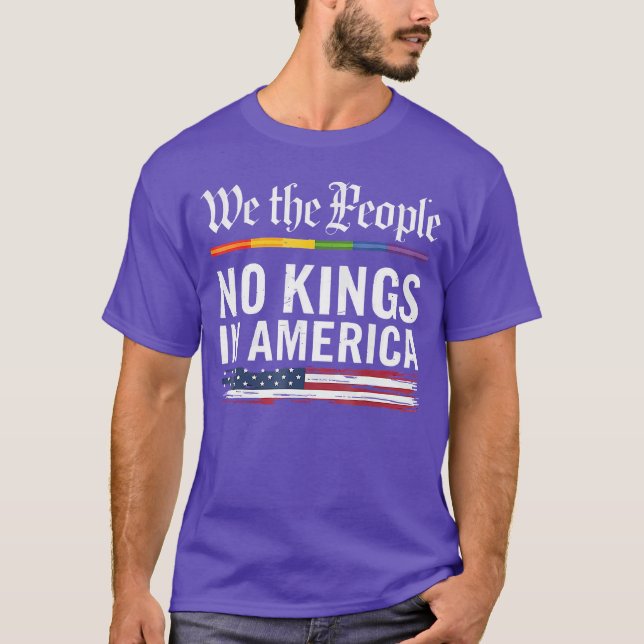 Vi Folket Inga Kungar T Shirt (Framsida)
