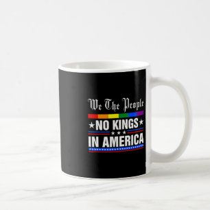 Vi Folket Inga Kungen I Amerika Anti-trump Roligt Kaffemugg