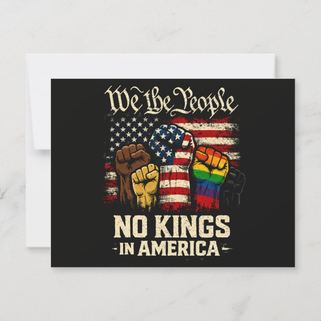 Vi Folket Inga Kungen I Amerika Inbjudningar (Baksida)