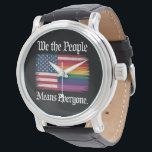 Vi Folket Innebär Alla USA Hbtq-Jämlikhet Armbandsur<br><div class="desc">Vi Folket Innebär Alla USA Hbtq-Jämlikhet</div>