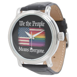 Vi Folket Innebär Alla USA Hbtq-Jämlikhet Armbandsur