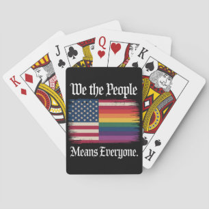 Vi Folket Innebär Alla USA Hbtq-Jämlikhet Casinokort