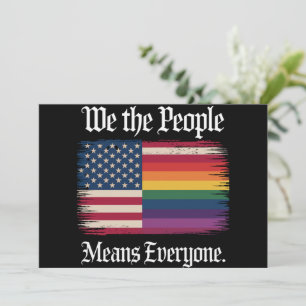 Vi Folket Innebär Alla USA Hbtq-Jämlikhet Inbjudningar