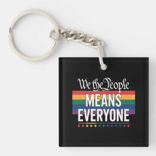 Vi Folket Innebär Alla USA:s Konstitution HBTQ 
