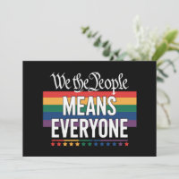 Vi Folket Innebär Alla USA:s Konstitution HBTQ