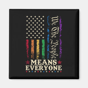 Vi Folket Innebär Alla USA:s Konstitution Hbtq Magnet