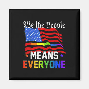 Vi Folket Innebär Alla USA:s Konstitution Hbtq Magnet