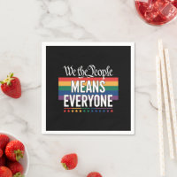 Vi Folket Innebär Alla USA:s Konstitution HBTQ 