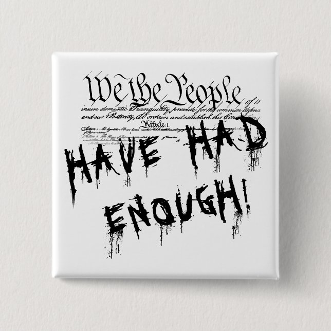 Vi folket! Knapp för politiska protester (Framsida)