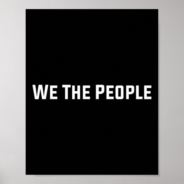 Vi Folket Konstitution Förenta Staterna Trump Pro Poster (Framsidan)