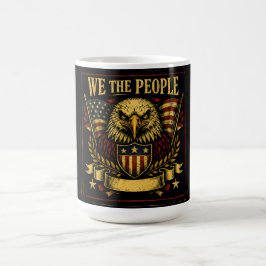 Vi Folket – Konstitutionell Amerikansk Stolthet Kaffemugg