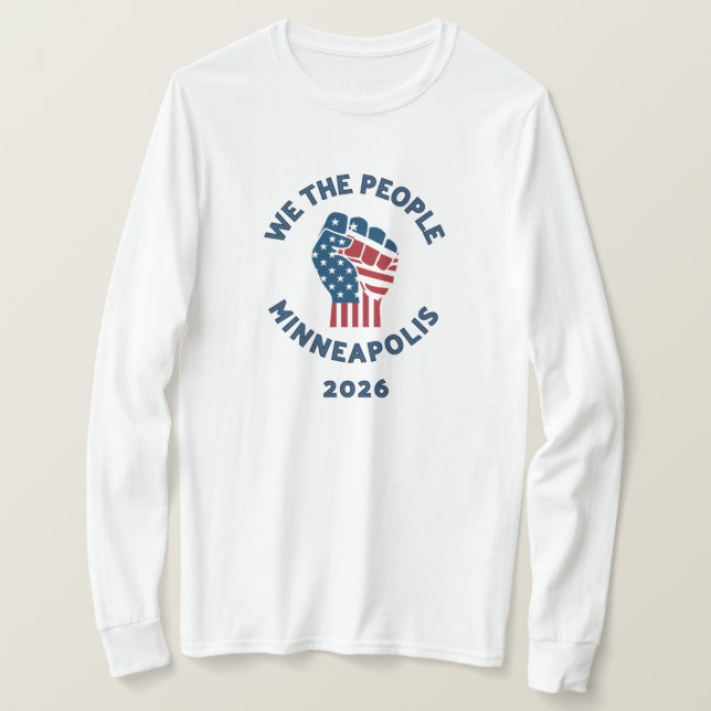 Vi Folket Minneapolis 2026 T Shirt (Design framsida)