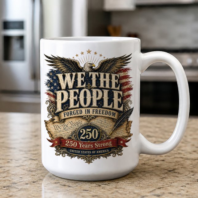 Vi Folket Örn Amerika 250 Kaffemugg (Skapare uppladdad)