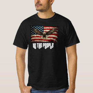 Vi Folket Örn, Amerikansk Flagga T Shirt