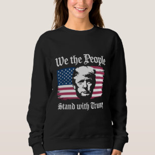 Vi Folket Står Med Donald Trump Stöd 2024 T Shirt