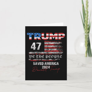 Vi Folket Trump Räddade Amerika 47 President Ina Kort