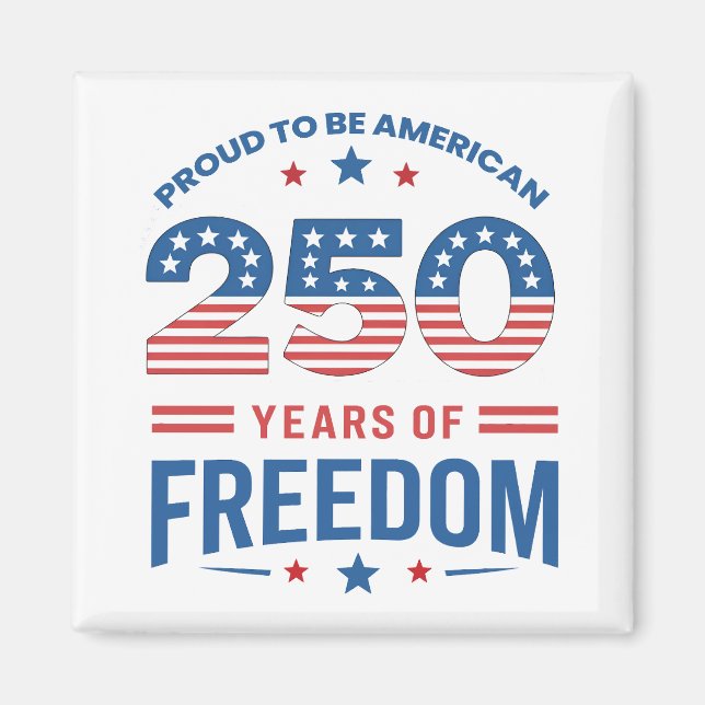 Vi folket USA 250-årsjubileum Magnet (Framsidan)