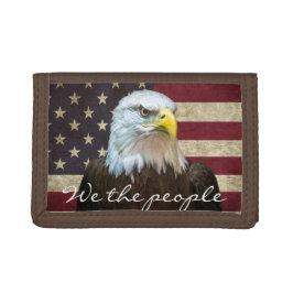 Vi Folket USA flagga örn Foto Plånbok
