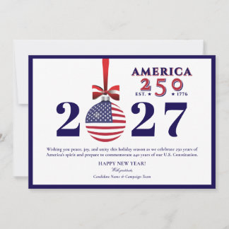 "Vi folket" USA:s konstitution Amerika 250 - 2027 Julkort