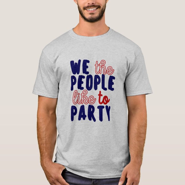 VI FOLKET VILL HA PARTY T SHIRT (Framsida)