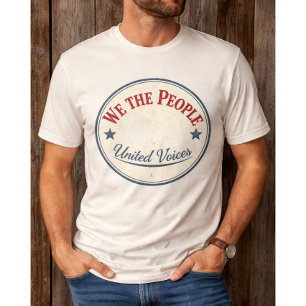Vi Folket Vintage-märke T Shirt