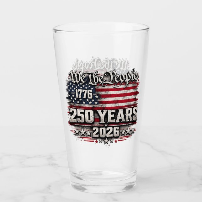 Vi folkets 250‑årsjubileumsdesign glaskopp (Framsida)