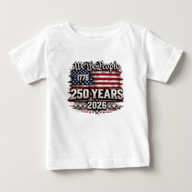 Vi folkets 250‑årsjubileumsdesign t shirt (Framsida)