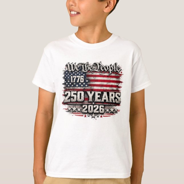 Vi folkets 250‑årsjubileumsdesign t shirt (Framsida)