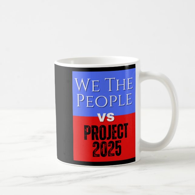 Vi Folkets projekt 2025 Spara Demokratipolitik Kaffemugg (Höger)