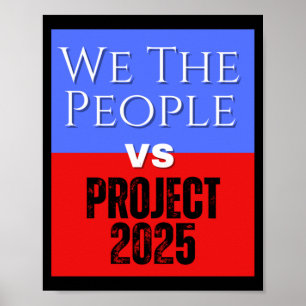 Vi Folkets projekt 2025 Spara Demokratipolitik Poster