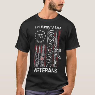 Vi Folkets veteraner 1776 USA flagga 1 T Shirt