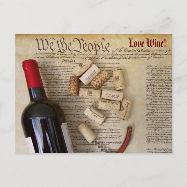 Vi Folkets vykort Vin! (Framsida)