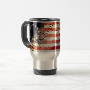 VI FOLLE Betsy Ross Åldras Wood American Flagga Resemugg