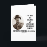 Vi formar vårt Byggnad (Winston Churchill Quote) Kort<br><div class="desc">Visa ditt intellektuella stil med något av dessa citattecken som innehåller ett citat från British politikar och författaren Herr Winston Churchill. Churchill gång sade följande: "Vi formar vårt byggnad och efteråt formar vårt byggnad." Låt andra göra en dubbla om kulturens makt genom ord med en dos intellektuell attityd i dag!...</div>