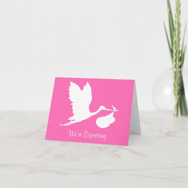 Vi förväntar flygstorken meddelande (Framsida)