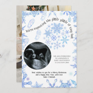 Vi förväntar oss ett litet julfeet Snöflingor 2-fo Meddelande