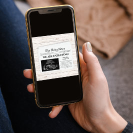 Vi förväntar oss Gravid för nyhetsbladet Photo Meddelande