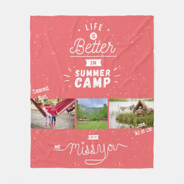 Vi Fröcken dig campar filten Fleecefilt (Framsidan)