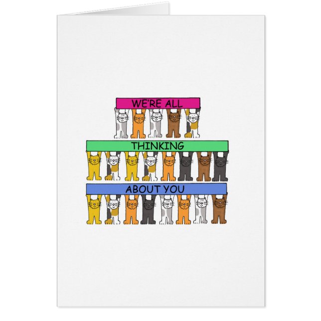 Vi funderar på dina Tecknader. Hälsningskort (Framsidan)