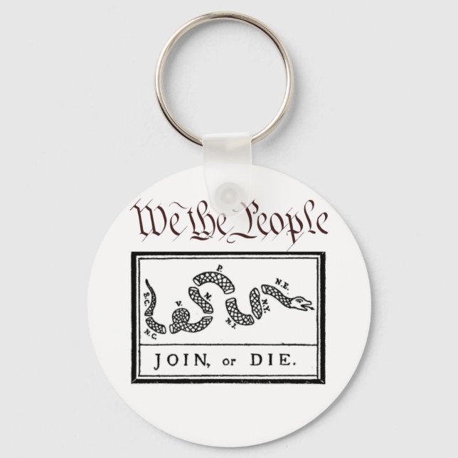 Vi... Gå med eller dö Nyckelring (Framsida)