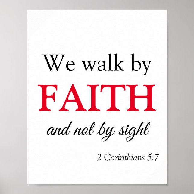Vi går förbi Faith Poster (Framsidan)