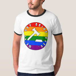 Vi går inte tillbaka PRIDETS höger T Shirt